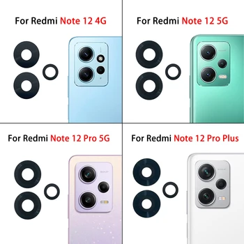 10 Vnt. Galiniai Atgal Kameros Objektyvo Stiklas Xiaomi Redmi 12 Pastaba 4G Pro 5G / Redmi 12 Pastaba Pro Plus Su Klijais Klijai
