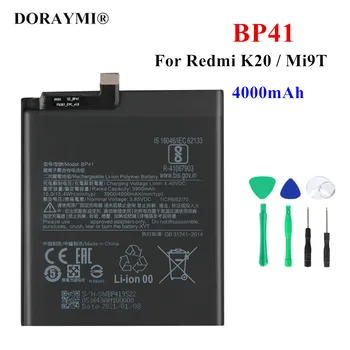 100% Originalus BP41 4000mAh Bateriją Xiaomi Redmi K20 K20 Pro / Mi 9T T9 Pro BP41 Telefono Baterijos Pakeitimas
