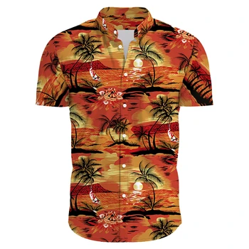 2023 Laisvi, Kvėpuojantis 3d Spausdinimo Madinga Cool Mados Havajų Marškinėliai Beach Party Viršūnes trumpomis Rankovėmis Vasarą vyriški Marškinėliai Topai Vyras