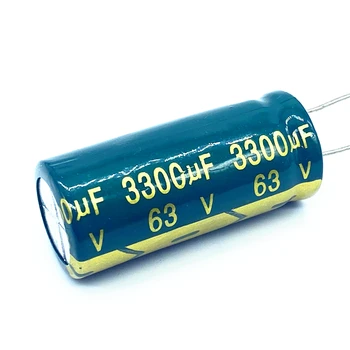 20pcs/daug aukšto dažnio žemo impedanso 63v 3300UF aliuminio elektrolitinių kondensatorių dydis 18*40 3300UF 63v 20%