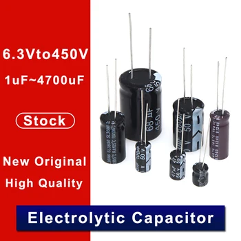 250PCS Higt kokybės 400V1UF 6*11mm 1UF 400V 6*11 Elektrolitinius kondensatorius hjxrhgal