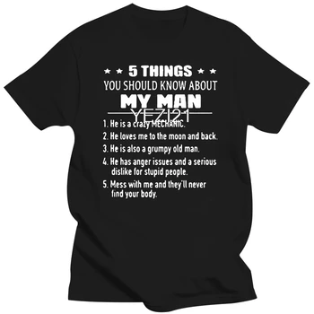 5 Dalykai, kuriuos turėtumėte žinoti apie mano vyras jis yra pamišęs mechanikas marškinėliai