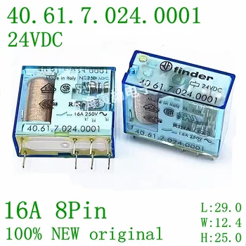 5VNT finder relės 40.61.7.024.0001 40.61 S 24VDC 16A 8PIN 100%-naujos-original