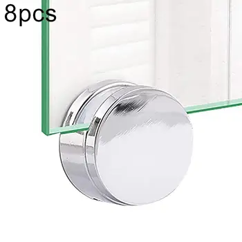 8 vienetų 22mm/27mm cinko lydinio raundo stiklo laikiklis prie sienos montuojamas vonios veidrodžio laikiklis apvalus striukė turėtojas mažmeninės karšto pardavimo 2021