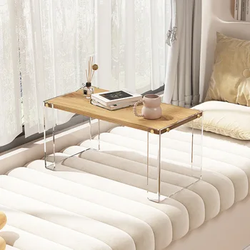 Akrilas skaidri lango lentelė, mažas žurnalinis staliukas, paprasta tatamio lova, miegamojo, stalas, lova, kompiuterio stalas