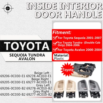 Automobilio Stilius Toyota Sequoia 2001-2007 Avalon 2000-2004 Tundra- (Double Cab Tik) 2004-2006 M. Vidinis Vidaus Durų Rankena