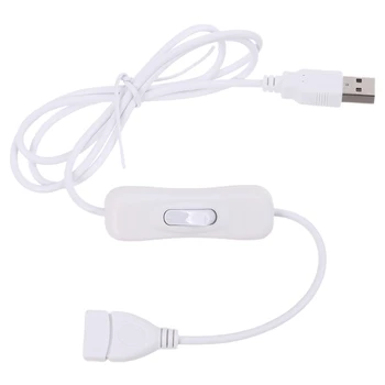 Balta Lengva Valdyti Pratęsimo Kabelis USB 2.0, Stalo Lempos/ Gerbėjų / Led Lights
