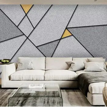 beibehang Individualų didelis tapetai, 3d freskos Šiaurės paprasta asmenybė abstrakčios geometrinės linijos, aikštės TV foną, sienos popieriaus