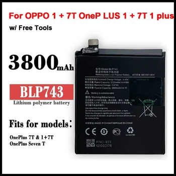 BLP743 Pakeitimo Telefono Baterija Oneplus 7T 1+ 7T Mobiliojo Telefono BLP743 įmontuota Baterija