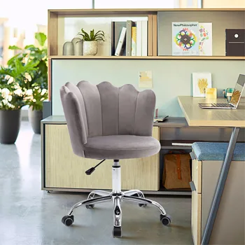 COOLMORE Swivel Shell Kėdė Gyvenamasis Kambarys/miegamasis Kambarys, Moderni Laisvalaikio biuro Kėdė, Juoda