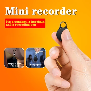 Daugiafunkcinis pakabukas tipo raktas diktofonas, balso kontrolės įrašymas MP3 mini diktofonas R3 32GB