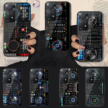DJ Retro Muzikos Prabanga Grūdintas Stiklas Telefono dėklas Padengti Xiaomi Redmi Pastaba 7 8 9 10 11 12 S Pro Plus 5G 9C 10C K60