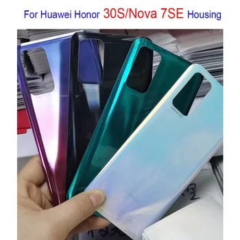 Galinio Stiklo Dangtis Huawei Honor 30 Baterijos Dangtelis Galinis Nova Nova 7 7 SE Būsto Atgal Atveju Huawei honor 30s baterijos dangtelis