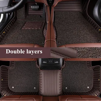 Geriausia kokybė! Custom specialių automobilių grindų kilimėliai Jeep Wrangler JL 2024-2018 2 durų, neslidžia dukart sluoksnių kilimai,Nemokamas pristatymas