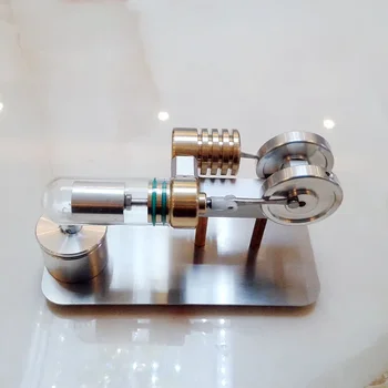Horizontalus Stirlingo Variklio Modelio Rinkinys Su Metaliniais Alkoholio Lempos Kūrybos Vieno Cilindro Variklio, Žaislų, Mokslo Eksperimentai Žaislas