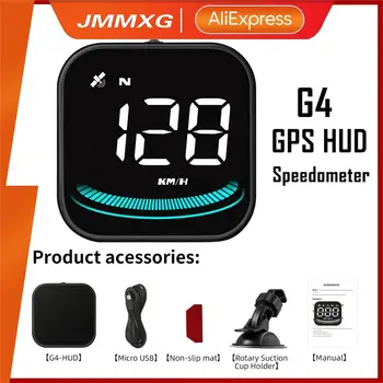 JMMXG G4 GPS HUD Auto Kompiuterio Displėjaus HD Skaitmeninis Dekoratyvinis Apšvietimas Head Up Display Automobilių Elektronikos Visiems Automobilių