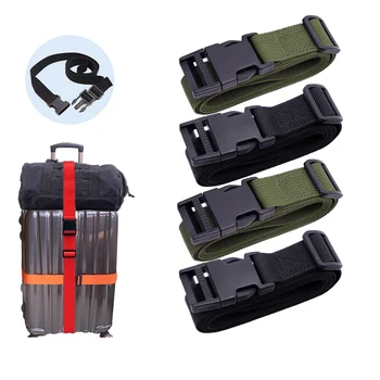 Kelionės Bagažo Dirželis Reguliuojamas Užrakto Pakavimo Diržo Bagažas Bagažo Dirželis Sujungimas Sagtis Diržo Bagažo Krepšys Bagažo Dirželiai
