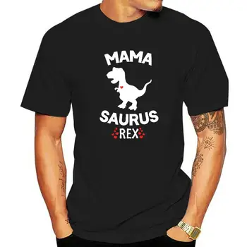 Mama-Saurus Dinozaurų Marškinėliai Rex Motinos Diena, Mama, Dovana Mama Dizaino Šukuotinės Medvilnės Marškinėliai Vyrams T Shirts Dizaino Karšto Pardavimo