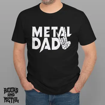Metalo Tėtis T-shirt Sunkiųjų Metalų Tėtis Dovana Dovana Metalhead