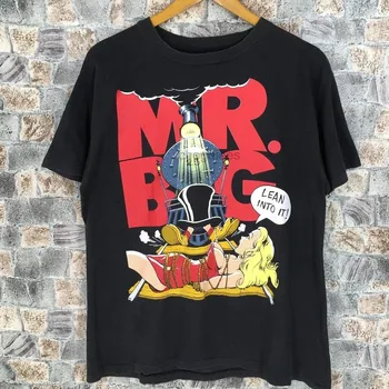 Mr. Big rock band T-shirt Juoda Trumpas rankovės visi Dydžiai S-5XL 3F670