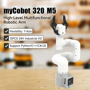 MyCobot 320 M5 Bendradarbiavimo Roboto Ranka Paramos 1KG Naudingoji Bendradarbiavimo Darbalaukio Komercinių Robotų Pro Prisitaikanti Gripper