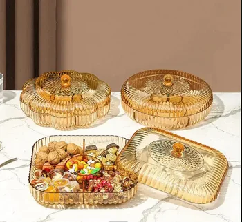 Namų Virtuvėje Maisto produktų Laikymo Apdailos Kambarį Darbalaukio Užkandžiai Vaisių ir Džiovintų Vaisių Saugojimo Dėžutė Akrilo Plastiko Saldainių Dėžutė