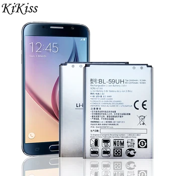 Naujas 2440mAh BL-59UH Pakeitimo Baterija LG G2 Mini D618 D620 D620R D620K D410 D315 F70 BL59UH Telefono Bateria