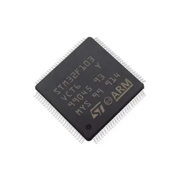 Naujas ir originalus 10pieces STM32F103VCT6 LQFP-100 ARM Cortex-M32 bitų mikrovaldiklis MCU