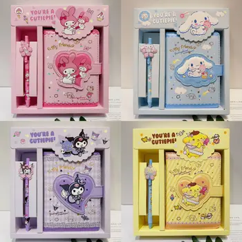 Naujas Sanrio Hello Kitty Mano Melodija Cinnamoroll Kuromi Sąsiuvinis Nustatyti Animacinių Filmų Studentų Raštinės Reikmenų Rinkinių Studentų Dovanos, Kanceliarinės Prekės
