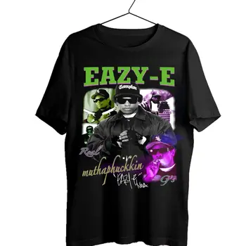 Naujų Retų Eazy-E Dainininkas Marškinėliai Hip-Hop Vyrai, S-4XL Tee P573 ilgomis rankovėmis