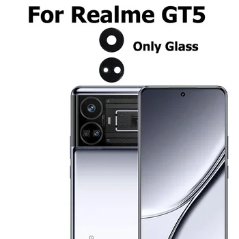 Originalą Realme GT5 GT 5 Atgal, Galinio vaizdo Kamera, Stiklo Objektyvo Dangtelis Su Klijais klijuojamas Lipdukas Remontas, atsarginės Dalys