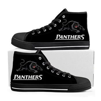 Penrith Panthers Australijos Regbio High Top Aukštos Kokybės Sportbačiai Vyrai Moterų Paauglys Drobės Sneaker Kasdienių Custom Made 