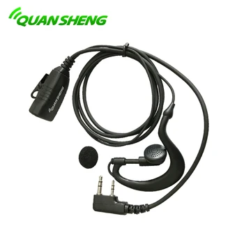 Quansheng 2-Pin ausinės laisvų rankų įranga Mic TR už walkie talkie du būdu radijo