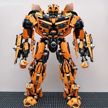 SANDĖLYJE Naujas 5692pcs SS Kūrybiškumą Geltonas Robotas, Statyba Blokai Modelis SS Techninės Mecha Plytas, Vaikams, Žaislų, Dovanų Rinkinys Aldult