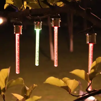 Saulės Šviesos diodų (LED Saulės Pakabinti Sieniniai šviestuvai Spalvinga Lempos, Lauko Sodo Kiemo Villa Lempa Sietynas Kalėdų Vakarėlį Medžio Dekoro