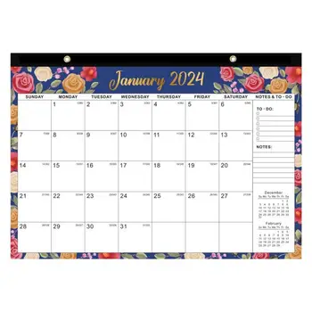 Stalas Top Kalendorius 2024 Jan 2024-Jun 2025 Stalo Kalendoriai Mėnesio Puslapių 17x12 Cm 2024-2025 Mėnesio Planuotojas Home Office