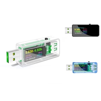 U96P 13 1 USB Testeris DC Digital Voltmeter Įtampa Srovės Volt Ammeter Detektorius Įkroviklio Indikatorius Matuoklis