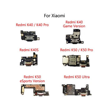 USB Įkrovimo Dokas Uosto Lizdo Jungtis baterijos Valdybos Flex Kabelis Xiaomi Redmi K40 Žaidimas Patobulintas Pro K50 eSports Versija K40S