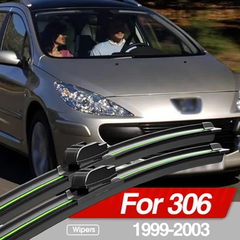Už Peugeot 306 1999-2003 Priekinis Stiklas Valytuvų 2vnt Priekinio Lango Priedai 2000 2001 2002