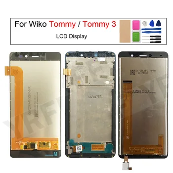 Už Wiko Tommy 3 W_K600 Ekranas LCD Ekranas+Touch Ekranas skaitmeninis keitiklis Asamblėjos Skydelis Sonsor Pakeitimo Remontas