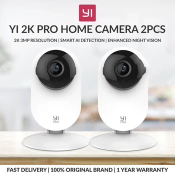 YI 2K Home Security 2/4pack Kamera, IP Stebėjimo Sistemos su Naktinio Matymo Namų/darbo/Baby/Auklės/Pet Stebėti IR Šviesos