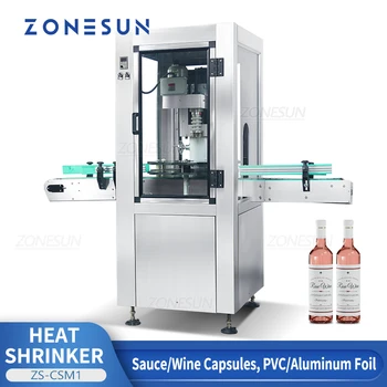 ZONESUN ZS-CSM1 Automatinė Butelis Sandarinimo Mašina, PVC, Termoplastinė Plėvelė, Aliuminio Folija Šilumos Mažėja Vyniojimas Pakavimo Mašinos